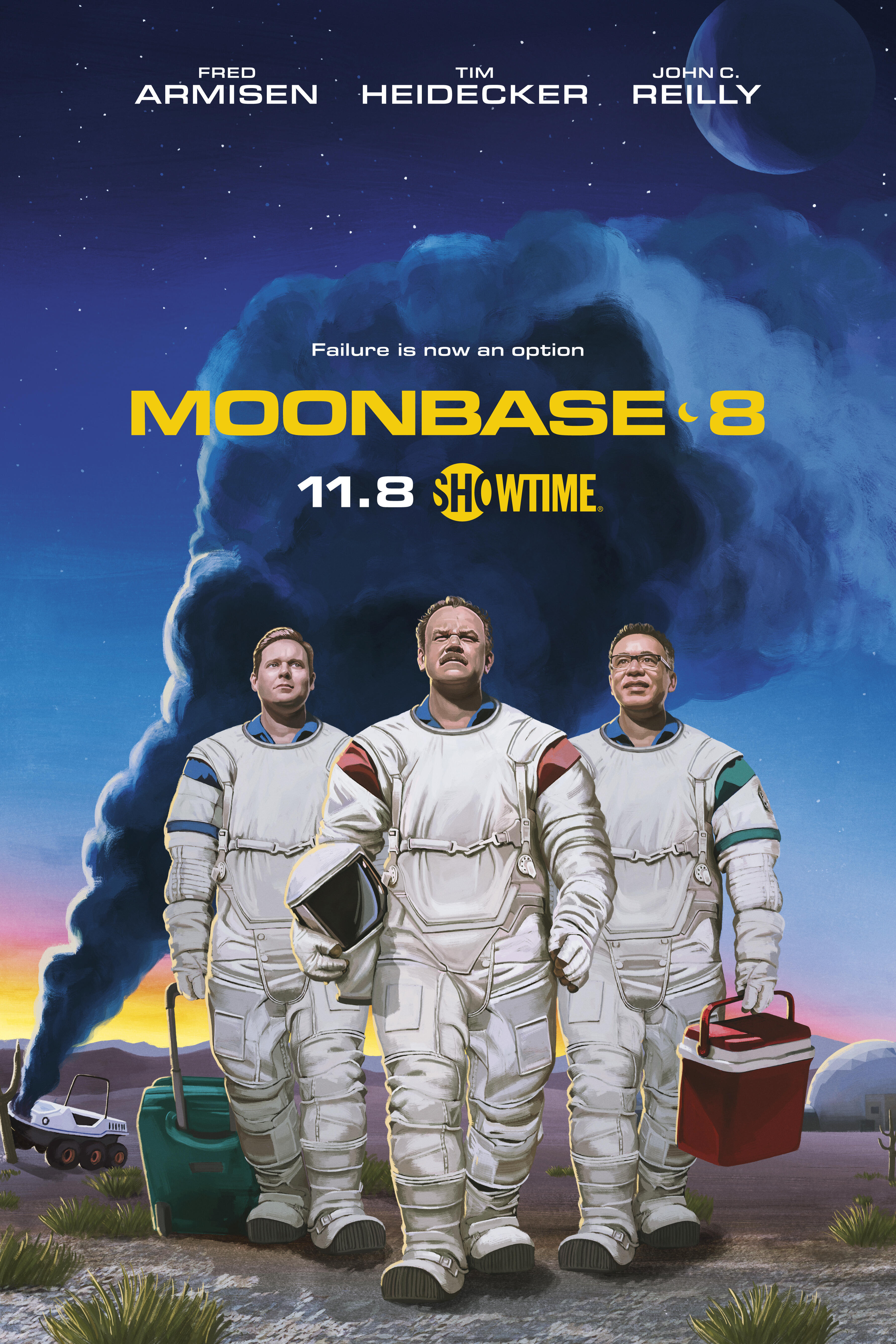 TV ratings for Moonbase 8 in Denmark. SHOWTIME TV series