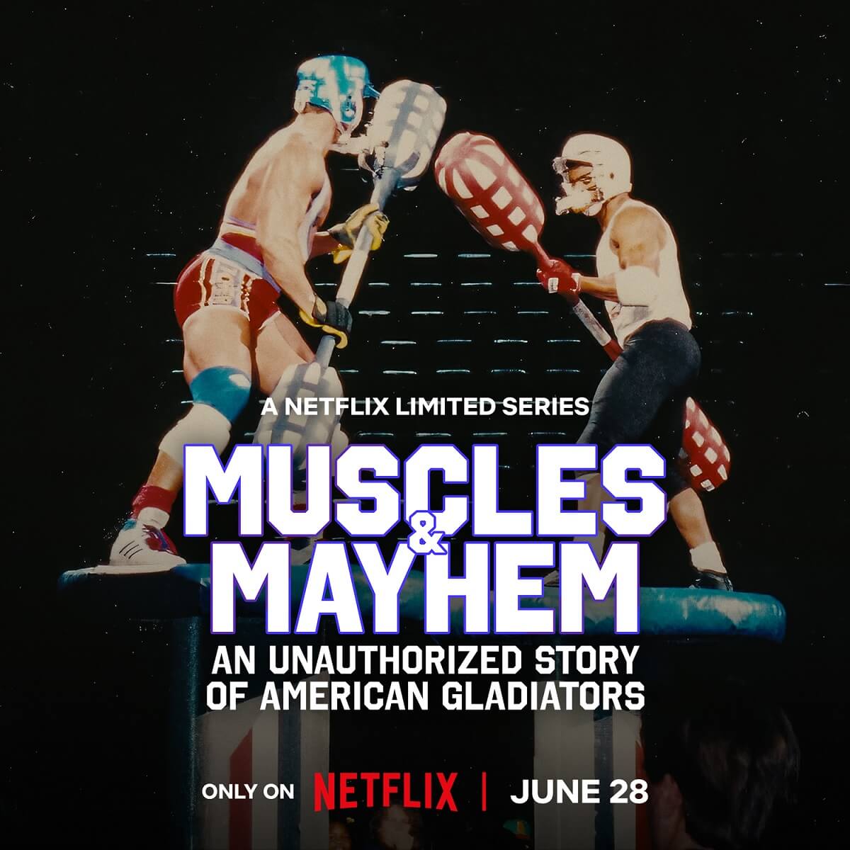 TV ratings for Muscles & Mayhem: An Unauthorized Story Of American Gladiators in the United States. Netflix TV series