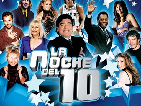 TV ratings for La Noche Del 10 in Mexico. Telefe TV series