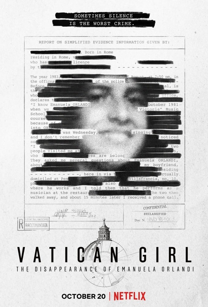 TV ratings for Vatican Girl: The Disappearance Of Emanuela Orlandi (Vatican Girl: La Scomparsa Di Emanuela Orlandi) in Ireland. Netflix TV series