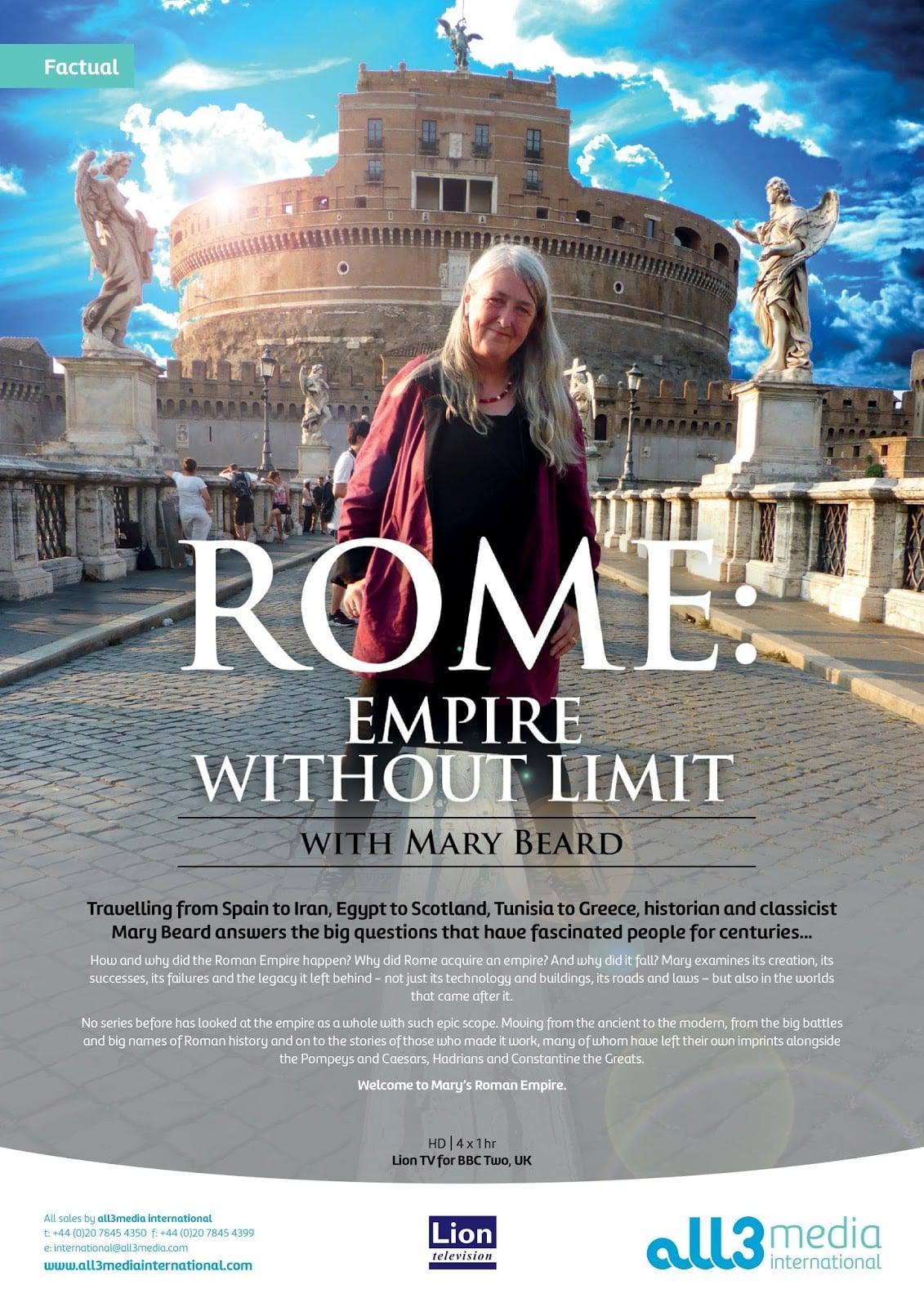 TV ratings for Mary Beard's Ultimate Rome: Empire Without Limit in Canada. BBC TV series