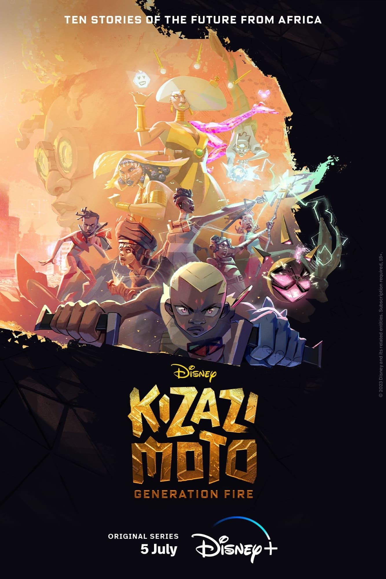 TV ratings for Kizazi Moto: Generation Fire in Brazil. Disney+ TV series